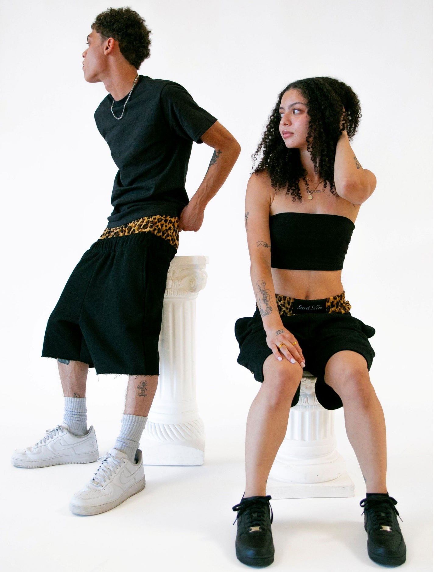"SAFARI" DOUBLE WAISTED SHORTS