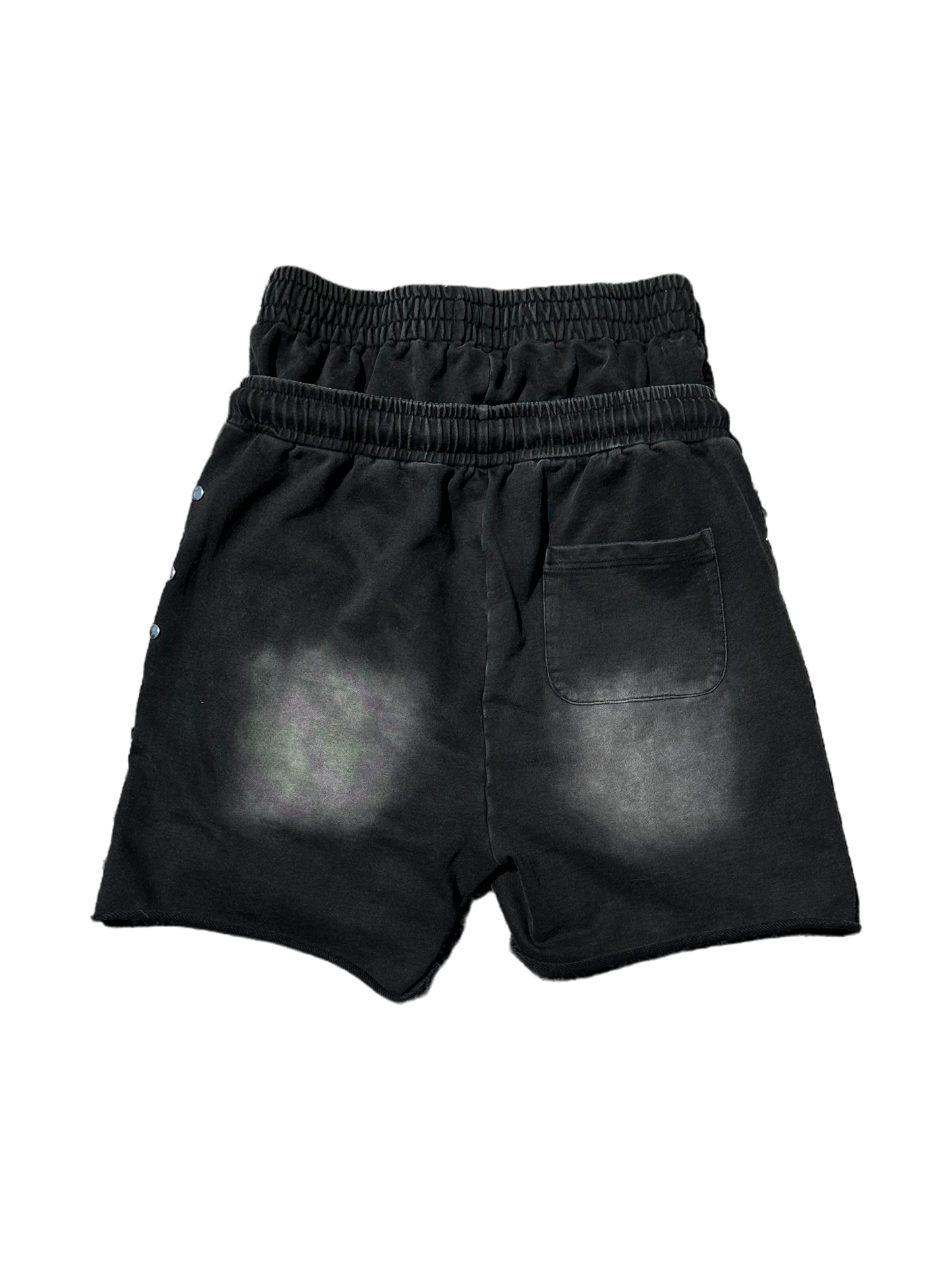 07 DOUBLE WAISTED SHORTS (BLACK)