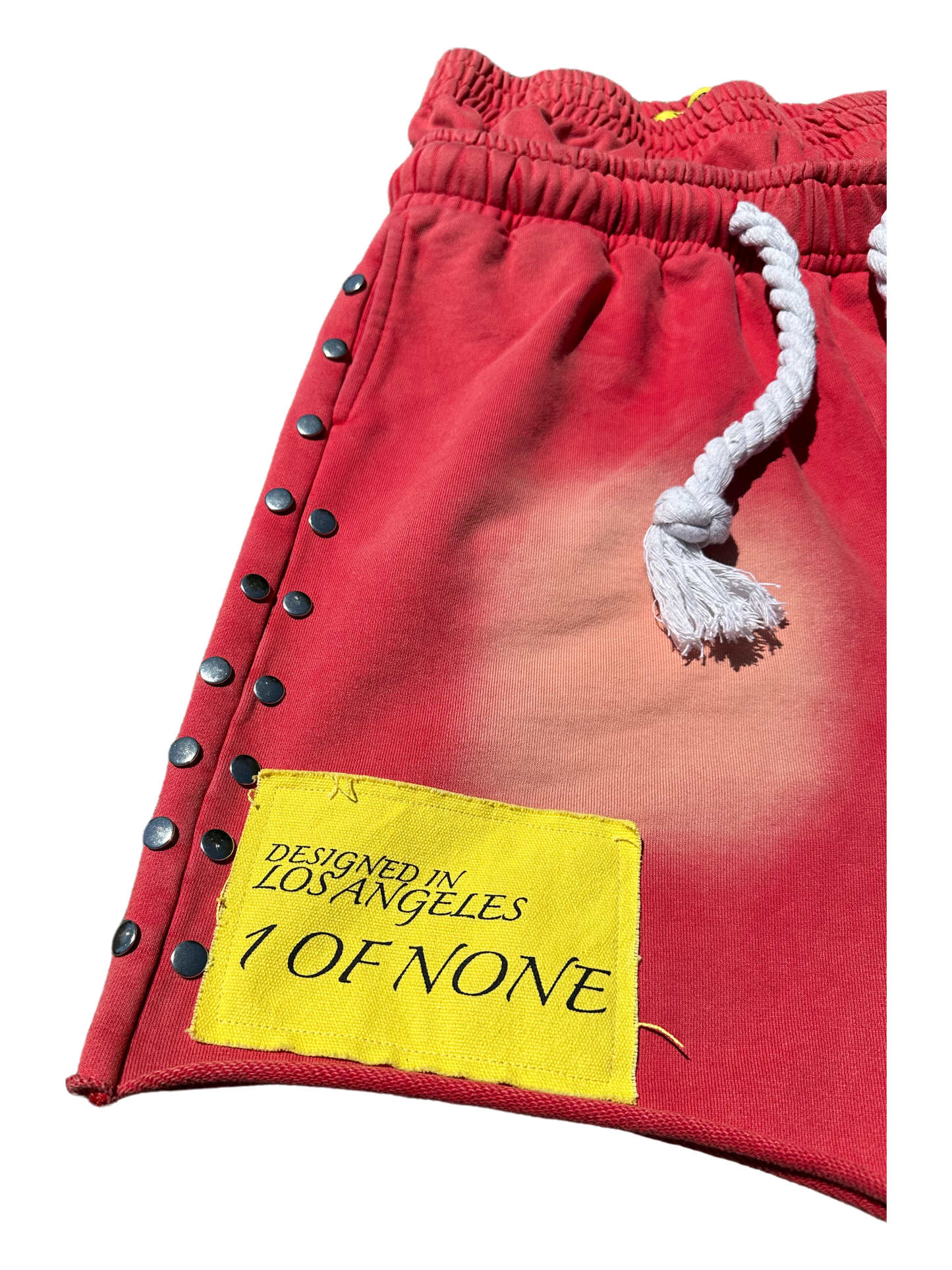 07 DOUBLE WAISTED SHORTS (RED)