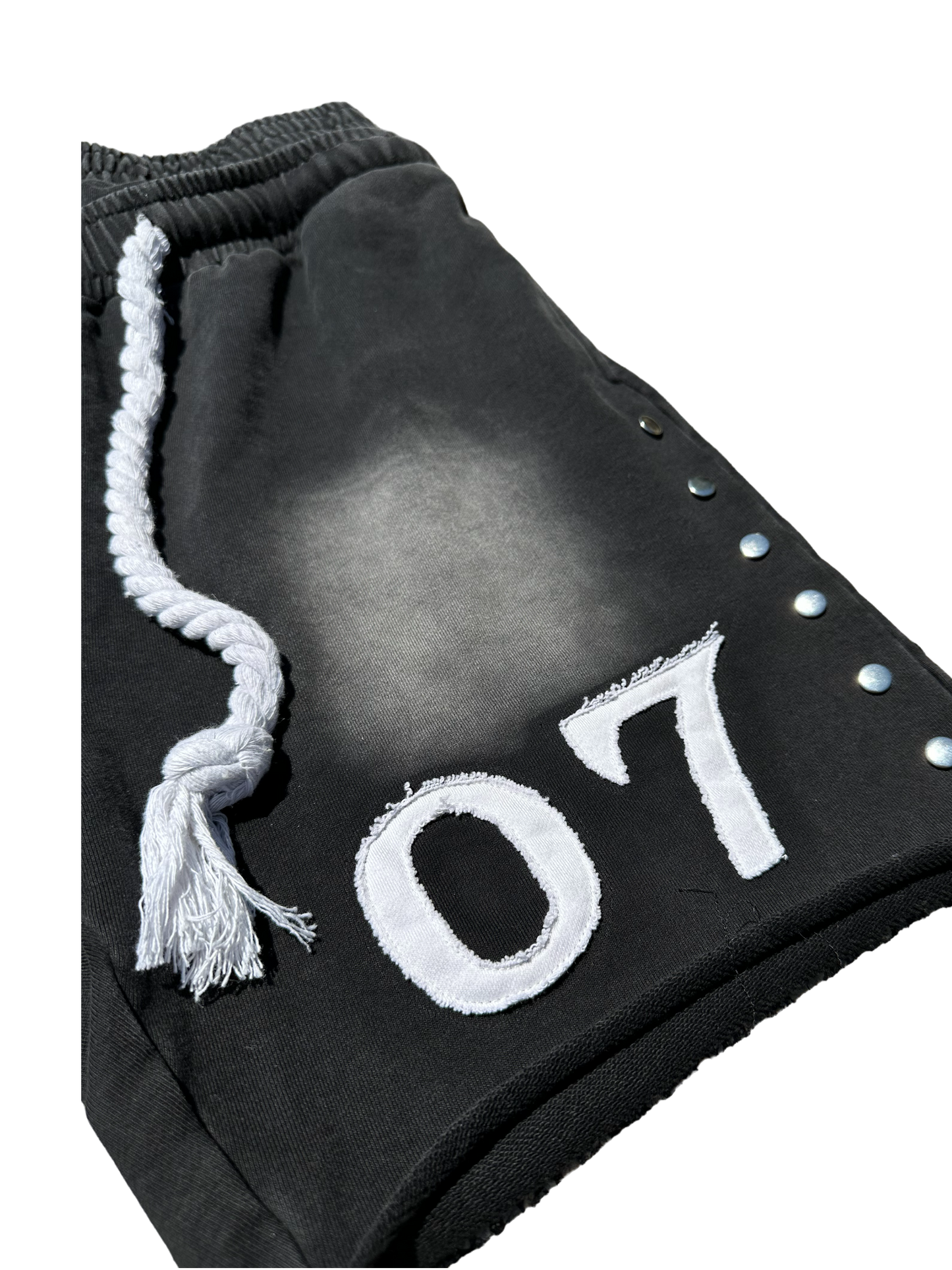 07 DOUBLE WAISTED SHORTS (BLACK)