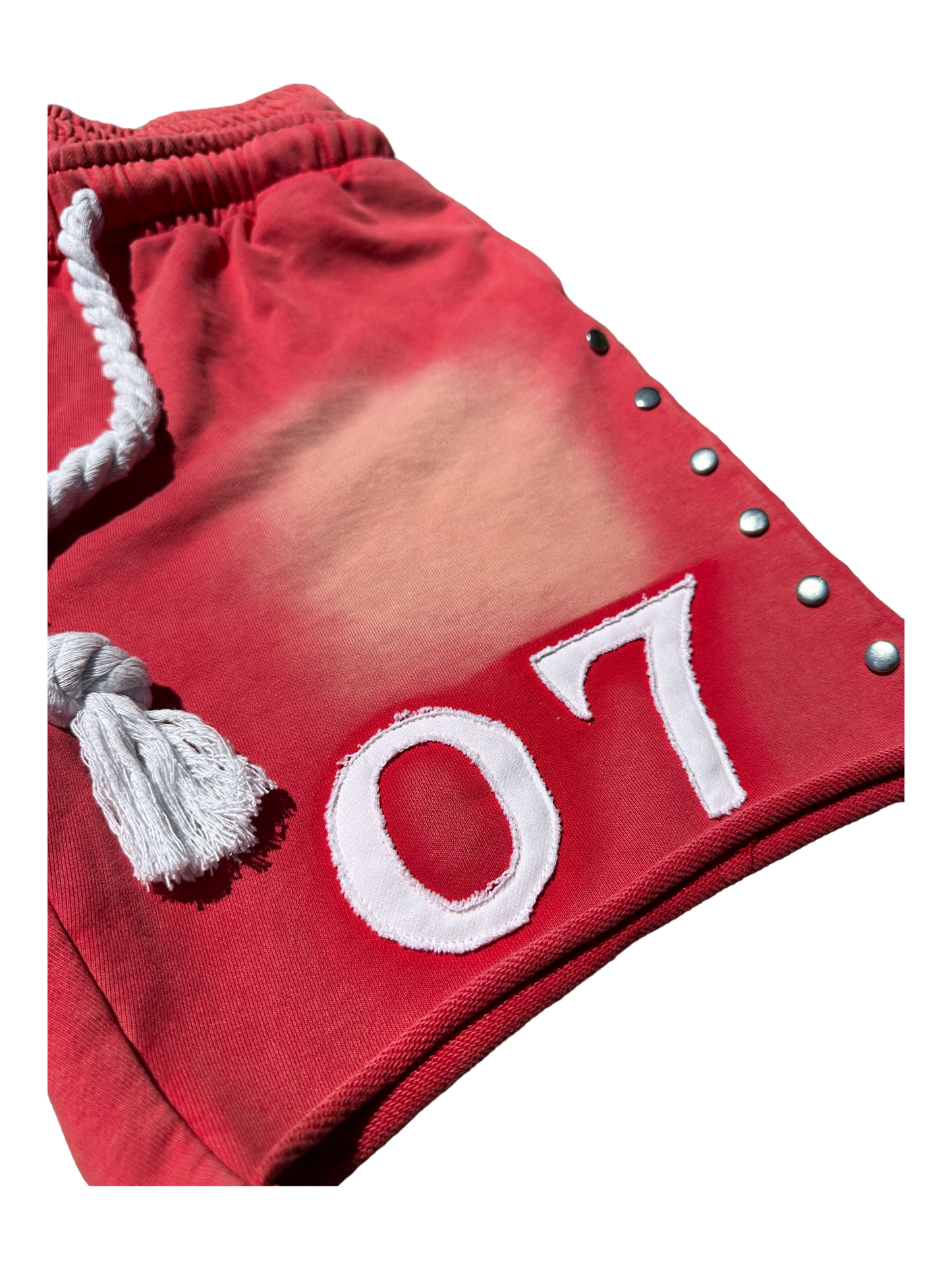07 DOUBLE WAISTED SHORTS (RED)